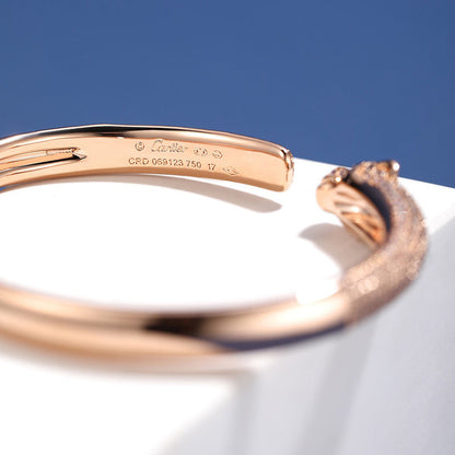 [LUXE] PANTHERE FULL DIAMOND OPEN BRACELET