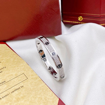 [LUXE] LOVE BRACELET 6.1MM DIAMOND-PAVED CERAMIC