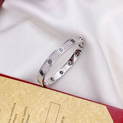 [LUXE] LOVE BRACELET 6.1MM DIAMOND-PAVED CERAMIC