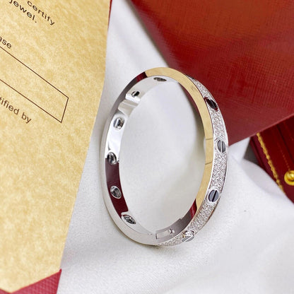 [LUXE] LOVE BRACELET 6.1MM DIAMOND-PAVED CERAMIC