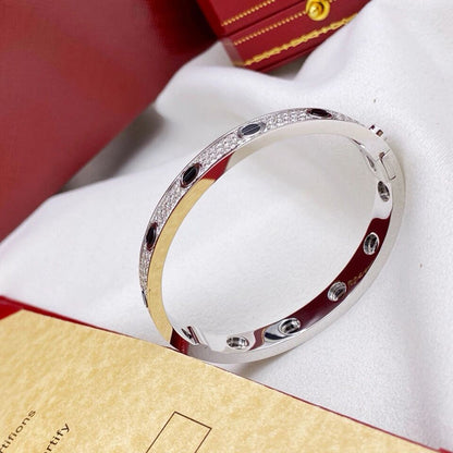 [LUXE] LOVE BRACELET 6.1MM DIAMOND-PAVED CERAMIC
