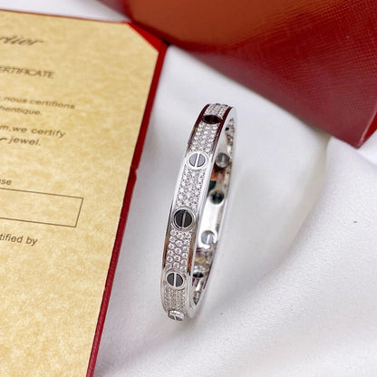[LUXE] LOVE BRACELET 6.1MM DIAMOND-PAVED CERAMIC