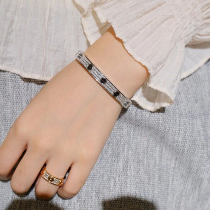 [LUXE] LOVE BRACELET 6.1MM DIAMOND-PAVED CERAMIC