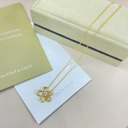 [LUXE]FLOWERLACE NECKLACE 5 DIAMONDS