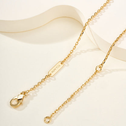 [LUXE]FLOWERLACE NECKLACE 5 DIAMONDS