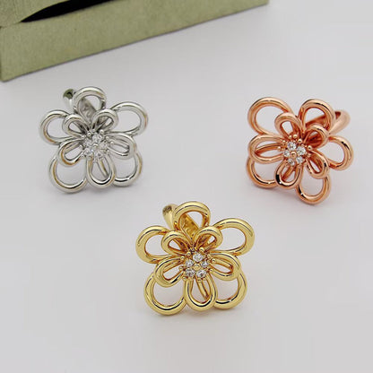 [LUXE] FLOWERLACE RING 5 DIAMONDS