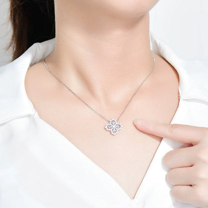 [LUXE] COLLAR DE LAZO CON MOTIVO COMPLETO DE DIAMANTE DE 16 MM EN MÚLTIPLES COLORES