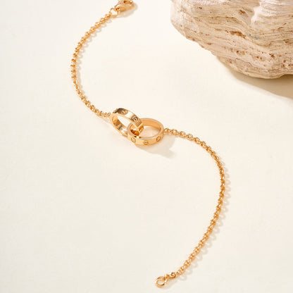 [LUXE] LOVE BRACELET DOUBLE RING