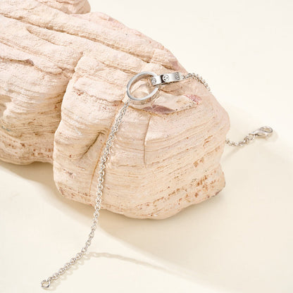 [LUXE] LOVE BRACELET DOUBLE RING