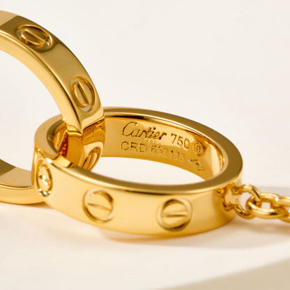 [LUXE] LOVE BRACELET DOUBLE RING