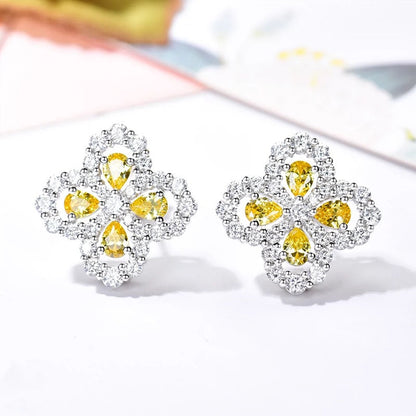 [LUXE] PENDIENTES DE ARO CON MOTIVO COMPLETO DE DIAMANTE 16 MM