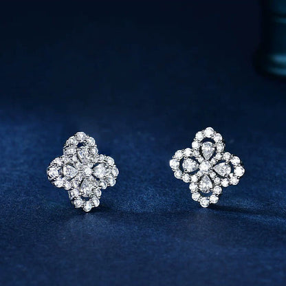[LUXE] PENDIENTES DE ARO CON MOTIVO COMPLETO DE DIAMANTE 16 MM