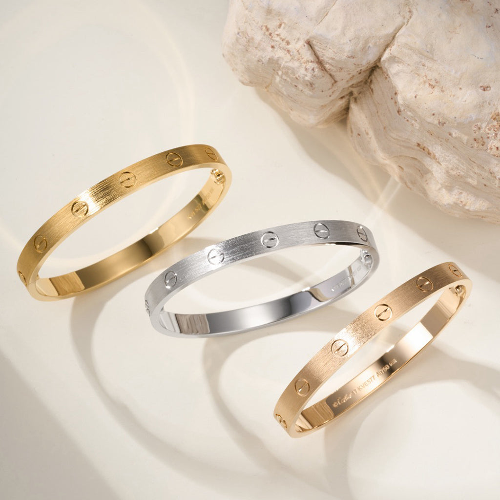 [LUXE] LOVE BRACELET 6.1MM BRUSHED