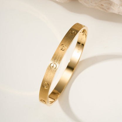 [LUXE] LOVE BRACELET 6.1MM BRUSHED