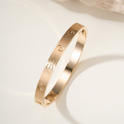 [LUXE] LOVE BRACELET 6.1MM BRUSHED