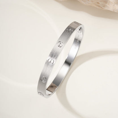 [LUXE] LOVE BRACELET 6.1MM BRUSHED