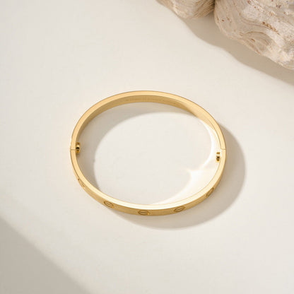 [LUXE] LOVE BRACELET 6.1MM BRUSHED