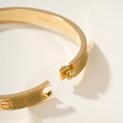 [LUXE] LOVE BRACELET 6.1MM BRUSHED