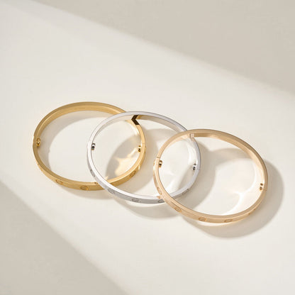 [LUXE] LOVE BRACELET 6.1MM BRUSHED