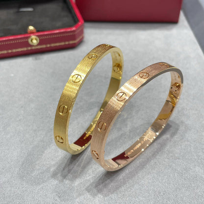 [LUXE] LOVE BRACELET 6.1MM BRUSHED