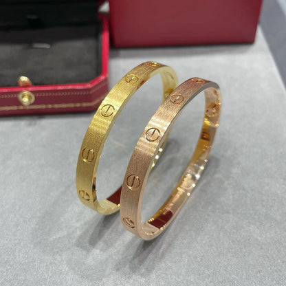 [LUXE] LOVE BRACELET 6.1MM BRUSHED