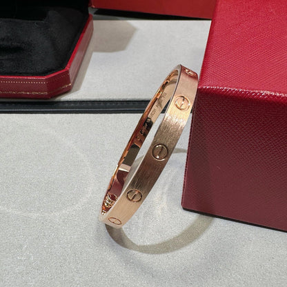 [LUXE] LOVE BRACELET 6.1MM BRUSHED