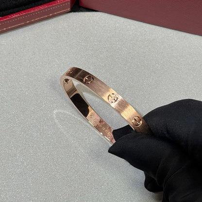 [LUXE] LOVE BRACELET 6.1MM BRUSHED