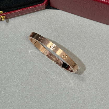 [LUXE] LOVE BRACELET 6.1MM BRUSHED