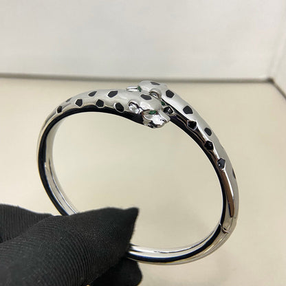[LUXE] PANTHERE DOUBLE HEADED OPEN BRACELET