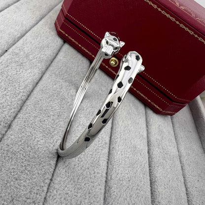 [LUXE] PANTHERE DOUBLE HEADED OPEN BRACELET