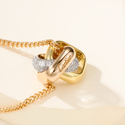 [LUXE] TRINITY CUSHION NECKLACE COLLECTION