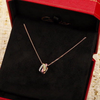 [LUXE] TRINITY CUSHION NECKLACE COLLECTION