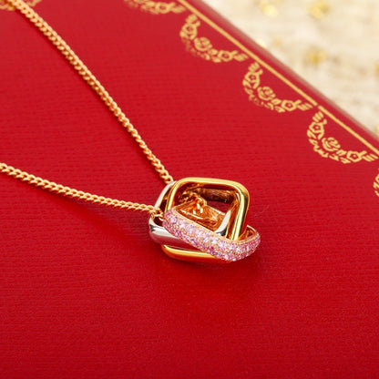 [LUXE] TRINITY CUSHION NECKLACE COLLECTION