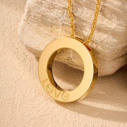 [LUXE] LOVE NECKLACE 16MM  FULL DIAMOND