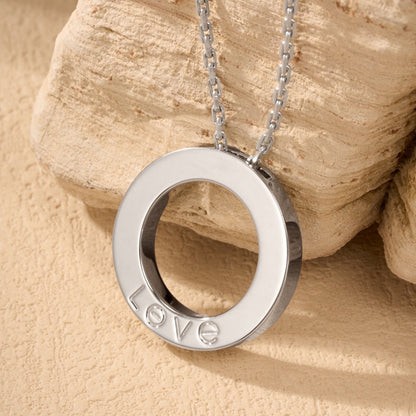 [LUXE] LOVE NECKLACE 16MM  FULL DIAMOND