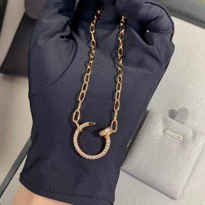 [LUXE] JUSTE NECKLACE FULL DIAMONDS