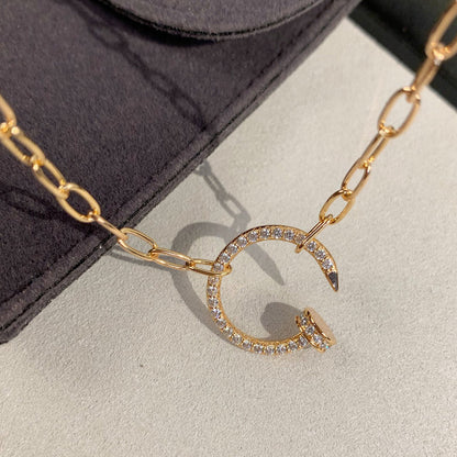 [LUXE] JUSTE NECKLACE FULL DIAMONDS
