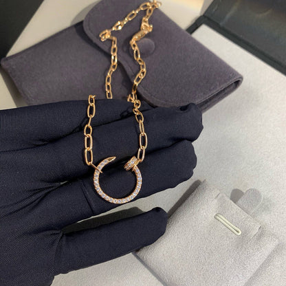 [LUXE] JUSTE NECKLACE FULL DIAMONDS