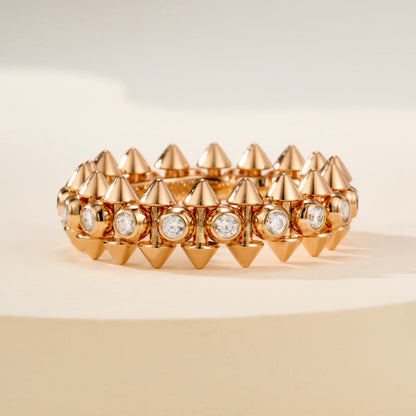 [LUXE] CLASH 6.8MM DIAMOND MEDIUM RING