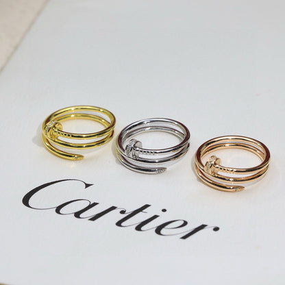 [LUXE] JUSTE RING 4.8MM HALF DIAMOND