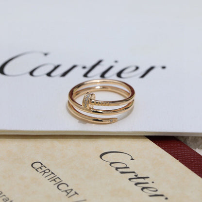 [LUXE] JUSTE RING 4.8MM HALF DIAMOND