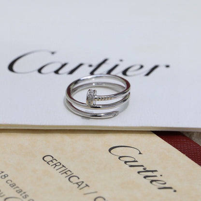 [LUXE] JUSTE RING 4.8MM HALF DIAMOND