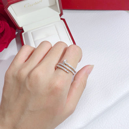 [LUXE] JUSTE RING 4.8MM FULL DIAMOND