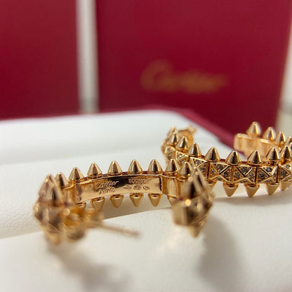 [LUXE] CLASH 6.4MM FULL DIAMOND SMALL EARRINGS