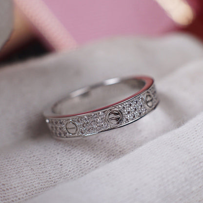 [LUXE] LOVE RING 4.0MM DIAMOND PAVED