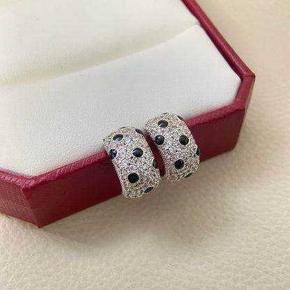 [LUXE] PANTHERE MINI FULL DIAMOND EARRINGS