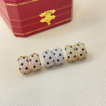 [LUXE] PANTHERE MINI FULL DIAMOND EARRINGS