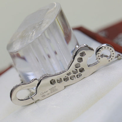 [LUXE] PANTHERE PAVED DIAMOND NECKLACE