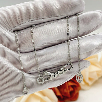 [LUXE] PANTHERE FULL DIAMOND NECKLACE