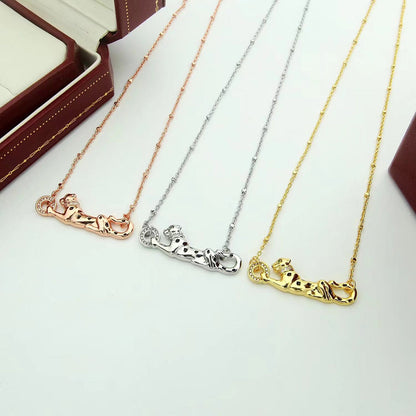 [LUXE] PANTHERE FULL DIAMOND NECKLACE